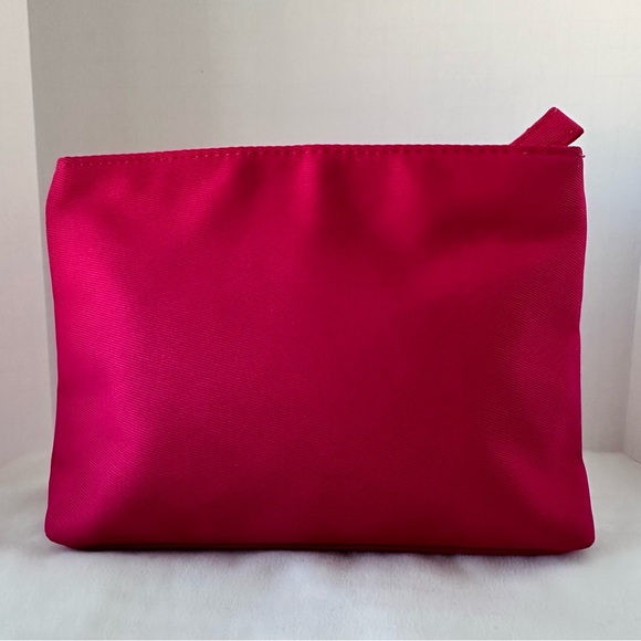 Yves Saint Laurent- Beautifully Soft Velvet Puff Heart Pink Magenta Clutch - Picture 3 of 12